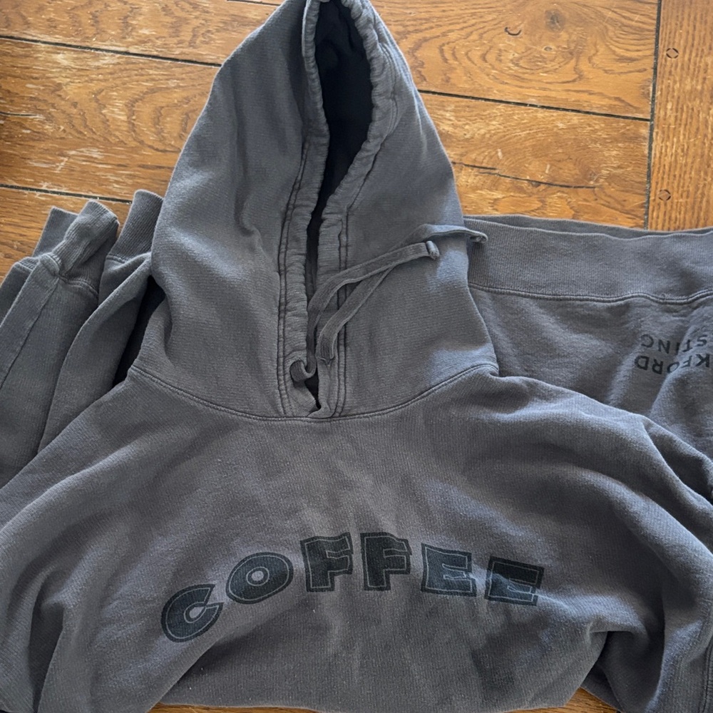 Gray Hoodie and Sweatpants Set